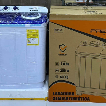 Lavadora Semiautomática Premium 7KG | Doble Tina con Centrifugado Potente y Ahorro de Energía