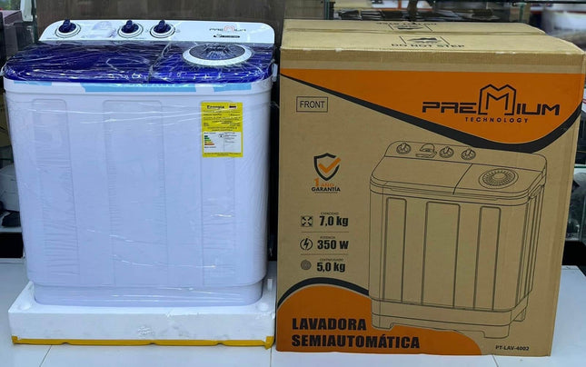 Lavadora Semiautomática Premium 7KG | Doble Tina con Centrifugado Potente y Ahorro de Energía