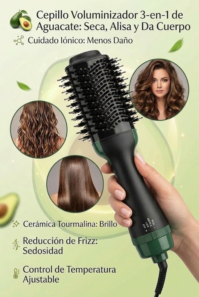 Cepillo Secador Profesional Aguacate 3D 3 velocidades (2000W)