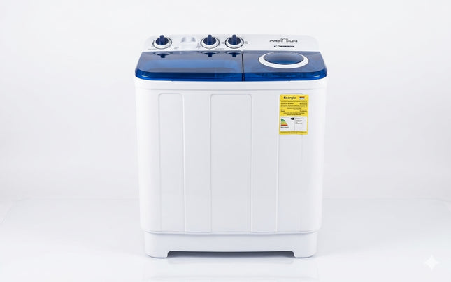 Lavadora Semiautomática Premium 7KG | Doble Tina con Centrifugado Potente y Ahorro de Energía