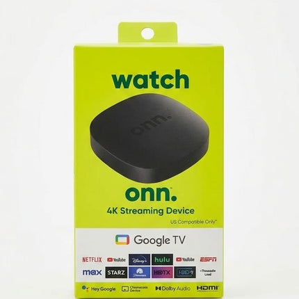Onn 4K Streaming Device | Smart TV Box Original con Google TV