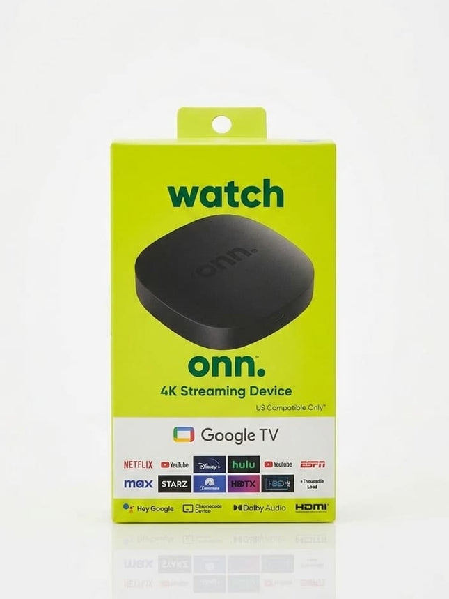 Onn 4K Streaming Device | Smart TV Box Original con Google TV
