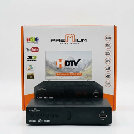 Decodificador TDT Premium HD | Conexión Wi-Fi, YouTube y Grabación USB