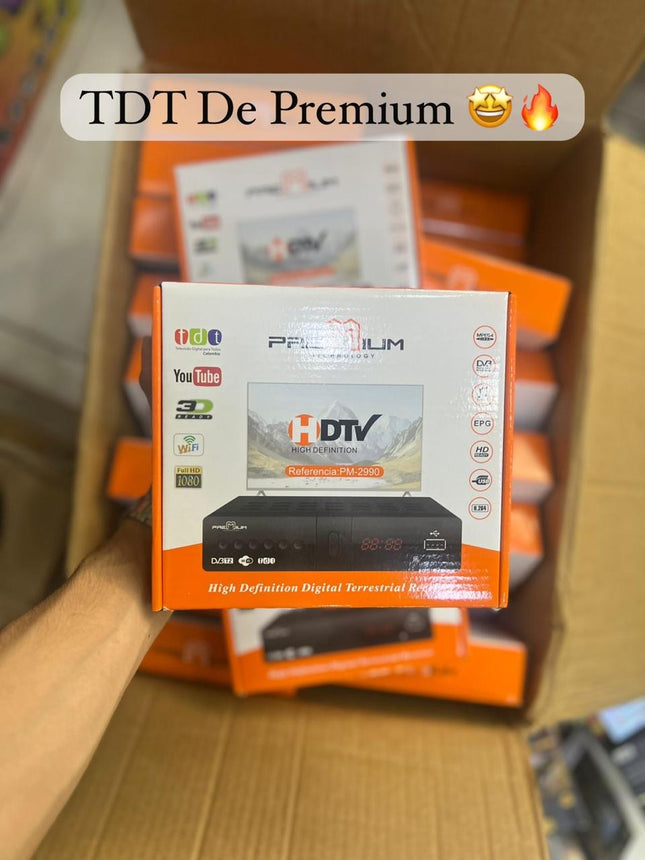 Decodificador TDT Premium HD | Conexión Wi-Fi, YouTube y Grabación USB