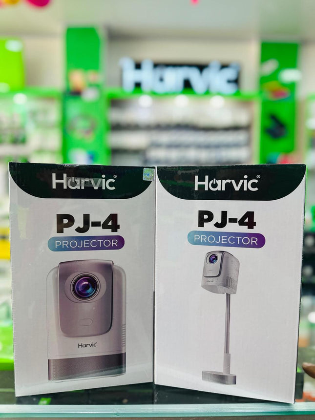 Proyector Smart Harvic PJ-4 | Alta Luminosidad con Soporte de Altura Ajustable y Android