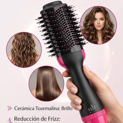 Cepillo Secador Voluminizador 3 en 1 | Seca, Alisa y Da Cuerpo a tu Cabello